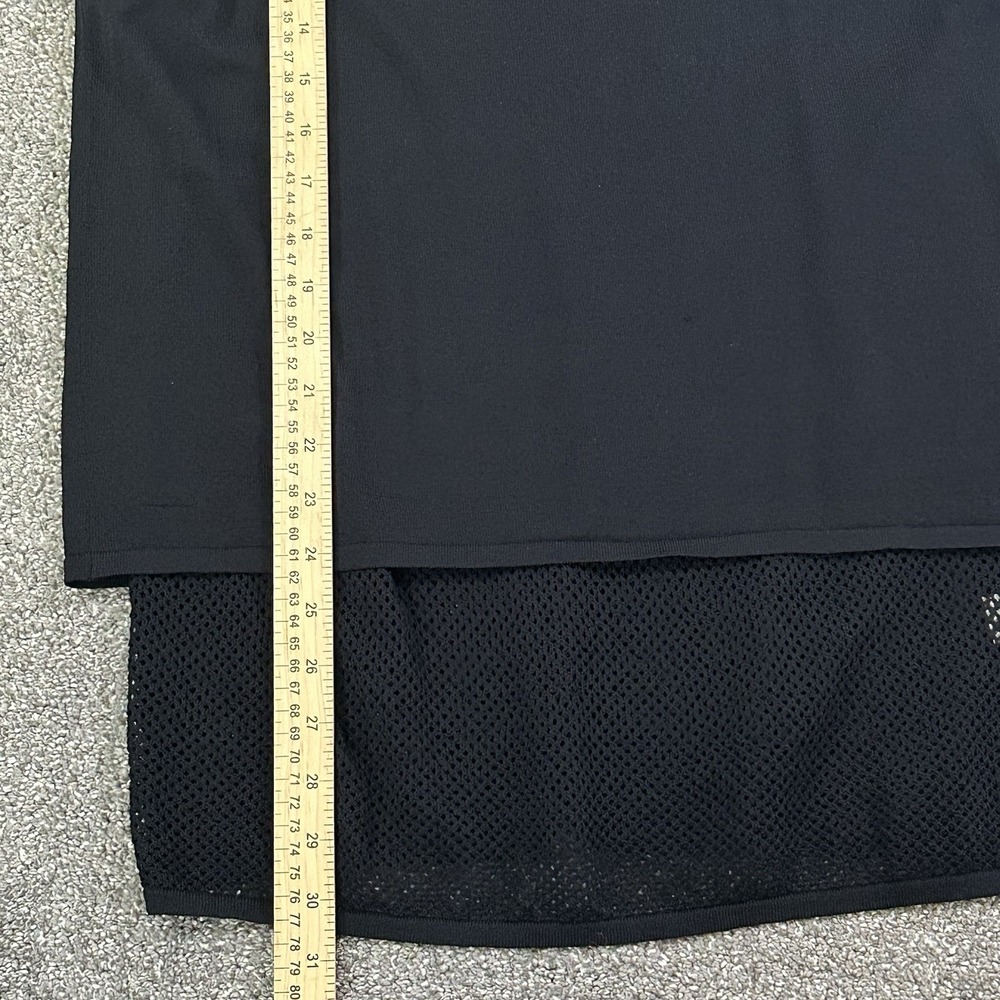 Kerisma Black Mesh Layered Tunic Tank Top M/L Viscose Nylon Sleeveless - Picture 11 of 11
